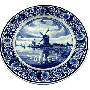 Large Delfts Blauw RAM Holland Pancake wall Plate 15" 30 Cm Across